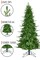 Natural Green Aspen Fir Christmas Tree 6.5ft with 747 Tips Unlit PVC/Metal Hinged Branches and 44" Heavy Duty Stand